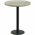 Special-T Table, Round, 36in Dia x 42in, Black Base/Aged Driftwood Top SCTCANT236BHBAD